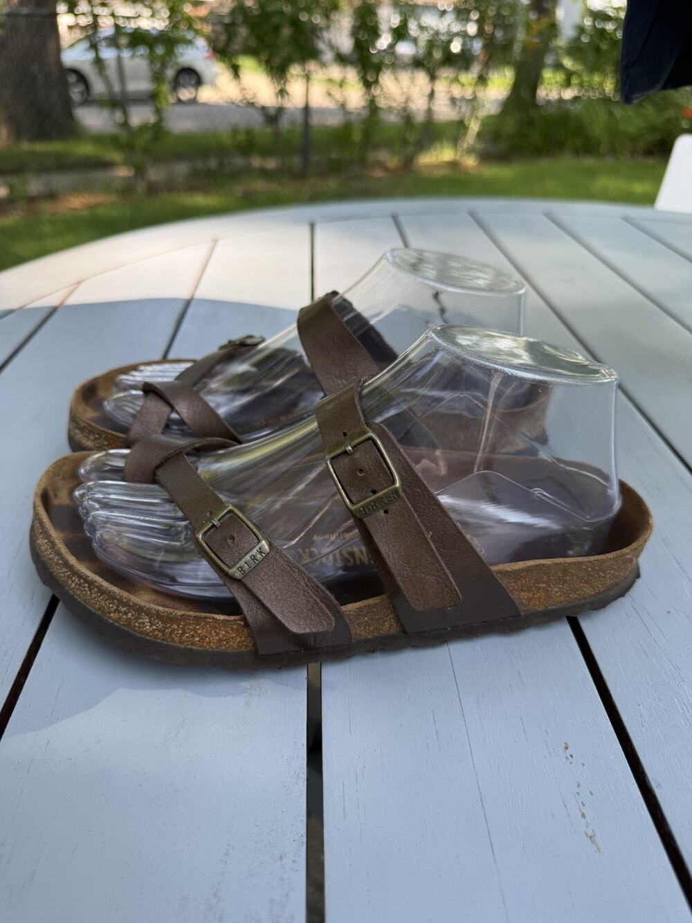 Birkenstock Mayari Brown Birko-Flor Sandals Women’s Size 37 US 6 Comfort Slides